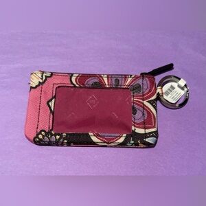 Vera Bradley Lighten Up Zip ID Case. Kauai Floral. NWT